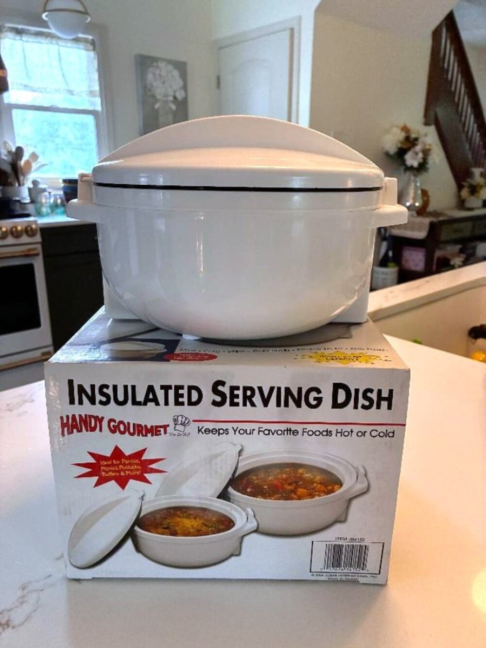 Carry 'N Serv Insulated Casserole Server Travel Potluck Stainless Steel Lined